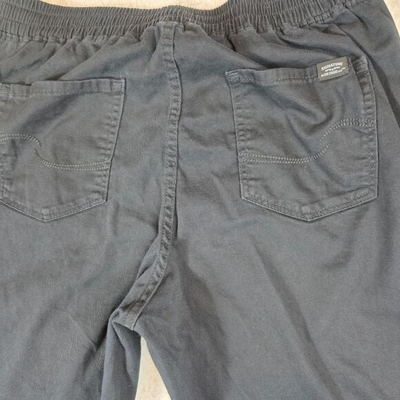 Levi's Signature Wide Leg Cropped Pullon Pants Size 14/32 - Picture 14 of 17